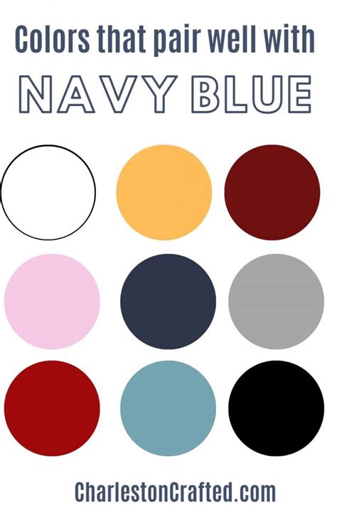 navy blue matches with which colour